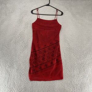 Monster Girl Y2K Babydoll Dress Womens Small Floral Mesh 90s Slip Whimsigoth